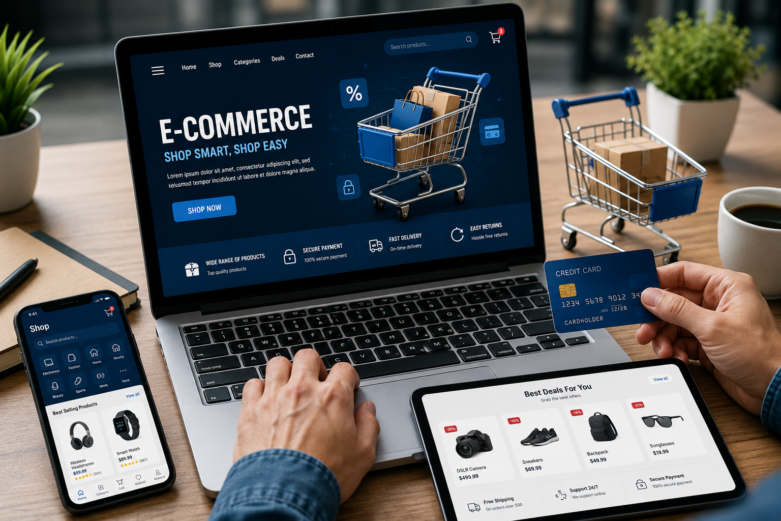 E-Commerce feature - CODEAPPS billing software