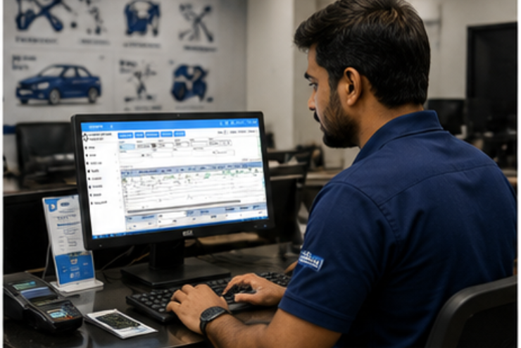 Billing Software for Auto Repair Shop - CODEAPPS billing software for Service industry